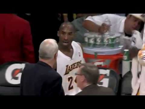Kobe Bryant gets angry at Phil Jackson for calling Timeout!!