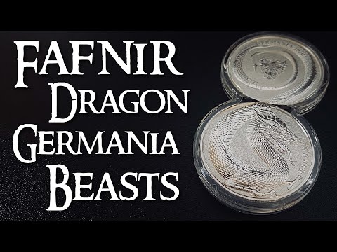 Fafnir-Drache Silberrunde - Germania Beasts Collection