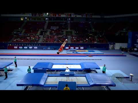 LI Yuming (CHN) M - 2022 Trampoline Worlds, Sofia (BUL) - Q Trampoline Exercise 2