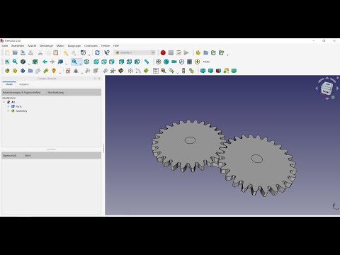 FreeCAD 0.20 Gearwheel with Assembly 4 Workbench