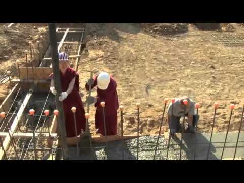 10-05-12 Pouring the Footings for Chenrezig Hall