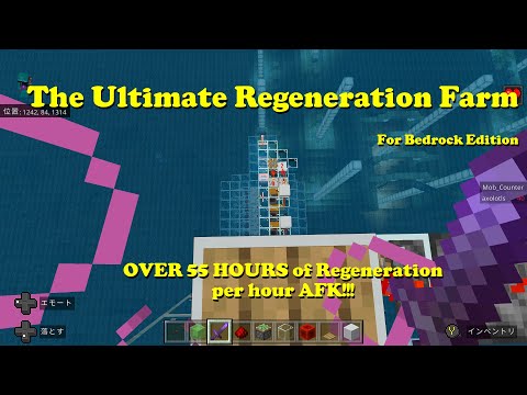 [Minecraft] The Ultimate Regeneration Effect Farm [Over 55 hours of Regen per hour AFK]