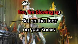 ADAM LAMBERT Crawl through the fire KARAOKE