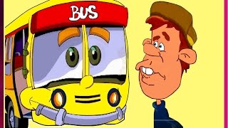 The Wheels on the Bus - With Lyrics - Nursery Rhym