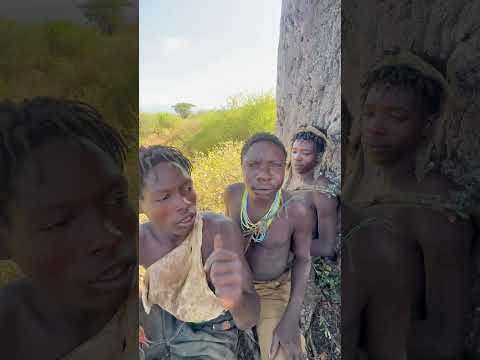 Hadzabe Tribe bushmen Chabba learning how to say Smartphone in English 😅🥰