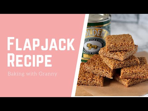 Traditional British Flapjack Recipe | Easy Chewy Tray Bake from Baking with Granny