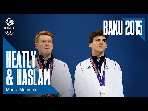 James Heatly & Ross Haslam winning Silver in 3m Synchro | Baku 2015 Medal Moments