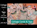 Collage Cards and Tags with Fast Flow Stitching ⭐ Tutorial For Beginners | Junk Journal Ideas ✅