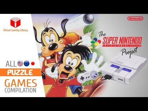 All SNES/Super Nintendo Puzzle Games Compilation - Every Game (US/EU/JP)