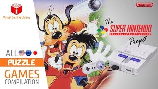 All SNES/Super Nintendo Puzzle Games Compilation - Every Game (US/EU/JP)