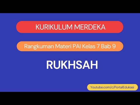 Independent Curriculum Summary of Islamic Religious Education Material for Grade 7 Chapter 9 Rukhsah