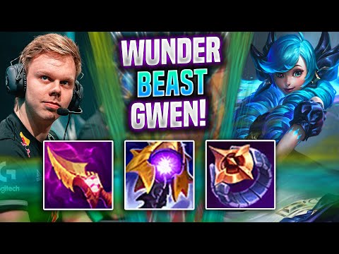 WUNDER IS A BEAST WITH GWEN! - FNC Wunder Plays Gwen Top vs Aatrox! | Season 2022