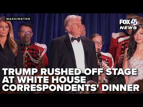 WATCH LIVE: Trump, officials evacuated after shots fired during White House Correspondents' Dinner