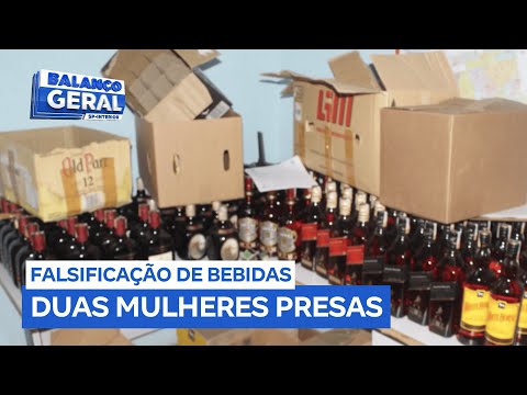 Duas mulheres são presas por falsificação de bebidas em Américo Brasiliense (SP)
