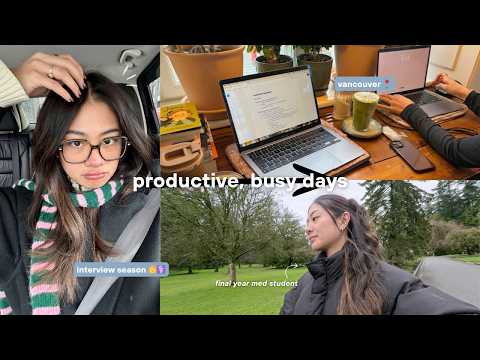 productive days in my life | studying & interview prep in vancouver