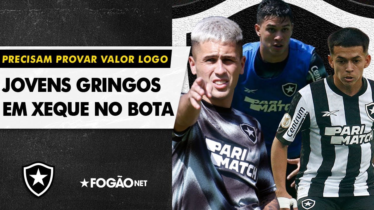 VÍDEO | Jovens gringos estão em xeque no Botafogo e precisam mostrar serviço
