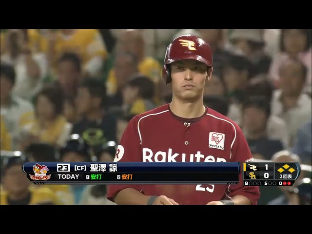 【2回表】イーグルス・聖澤 ショート深くへ先制タイムリーヒット!! 2015/9/6 H-E