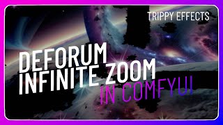 Basic fake infinite Deforum style zoom animation in Comfyui