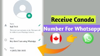 How to get free Canada phone numbers for whatsapp in 2022