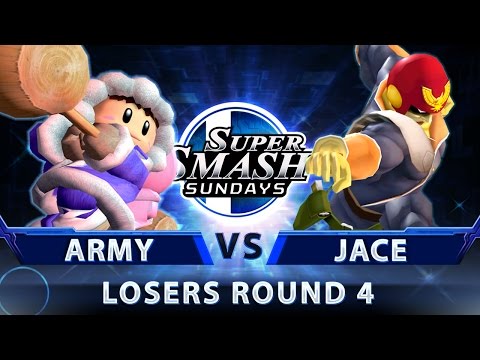 SSS 52 - ARMY (Ice Climbers) vs. Jace (Falcon) - SSBM Top 32 LR4 - Smash Melee