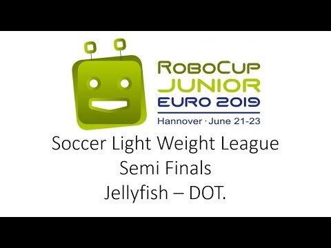 RoboCup Junior Euro 2019 - Soccer Light Weight: Jellyfish - DOT. (9:7)