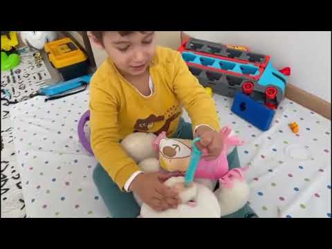 Oyuncak Ayıya Yardım Eli! 🧸 Samet Kepçeyle Çarptı, Ailecek Doktor Olduk! 🩺 EĞLENCELİ ÇOCUK OYUNU