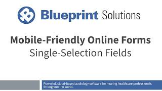 Mobile-Friendly Online Forms: Single Selection Fields