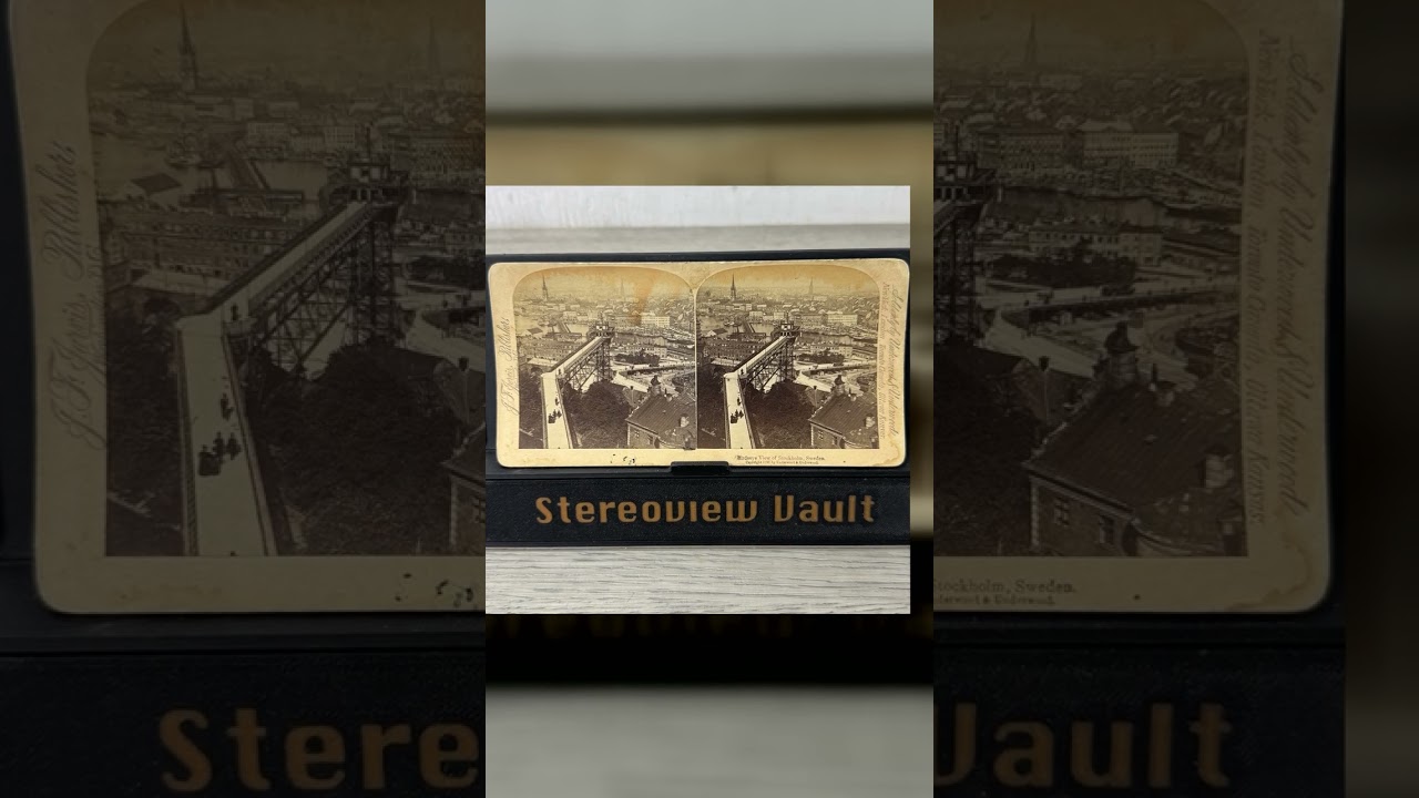 Underwood & Underwood Stereoview, Birdseye View of Stockholm, c.1902 Video