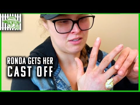 WATCH: Ronda Rousey Finally Gets Her Cast Off