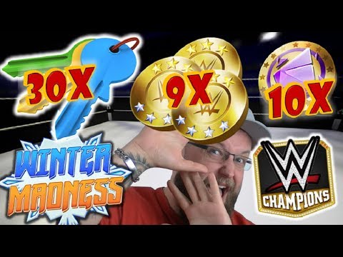 WWE CHAMPIONS | 30x Winter Madness Schlüssel | 9x Headliner | 10x 3 Sterne Splitter | deutsch