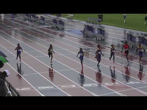 Girls 100m Dash 9-10 Year Old Semi Finals Heat 2- 44th Annual Northwest Track and Field Classic 2019