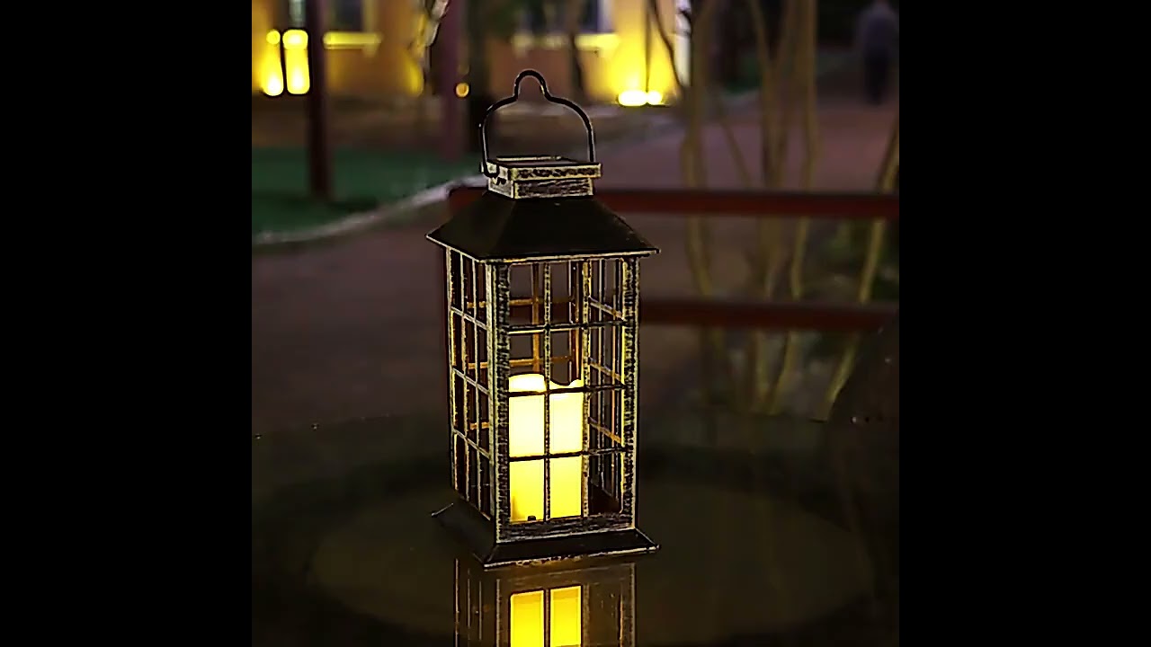 Lampa Ogrodowa LED Solarna Wisząca LATARENKA - Leddo.pl