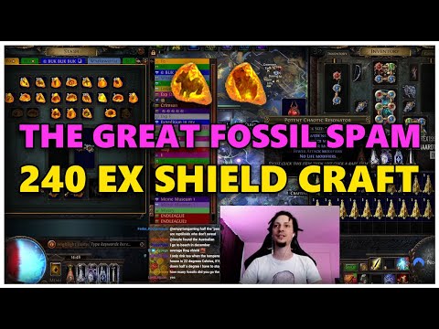 [PoE] Crafting +1 power charge int stacker shield - Stream Highlights #650