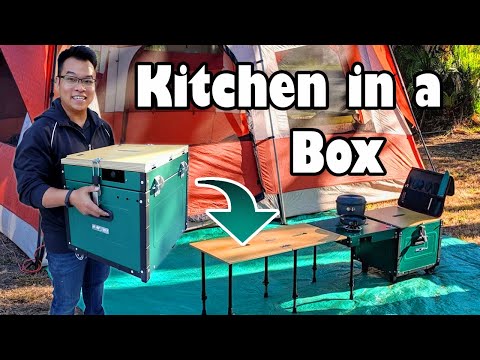iKamper Aioks unboxing walkthrough - 2021 Best camping table, stove, and kitchen in one?