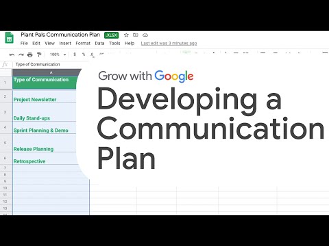 Create a Project Communication Plan | Google Project Management Certificate