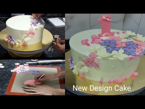 New Design Cake founden falwer | haw to make design cake recipe| cake design| birthday cake design