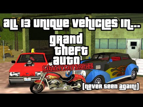 ALL 13 Vehicles That ONLY Appeared in GTA Liberty City Stories!