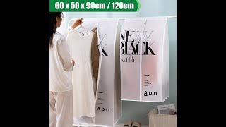 Biến xào treo đồ thành túi vải kín bưng chống bụi cho quần áo