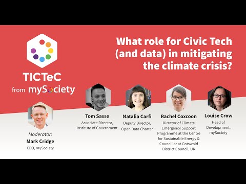 What role for Civic Tech, and open data, in mitigating the climate crisis?