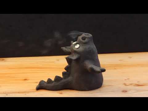Töpfern Räucherdrache