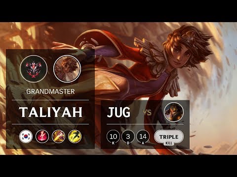 Taliyah Jungle vs Jarvan IV - KR Grandmaster Patch 9.12