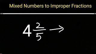 Convert Mixed Fraction into Improper Fraction 4 2/5