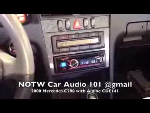 2000 Mercedes C280 with Alpine CDE141