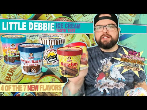 Little Debbie Ice Cream Taste Test pt. 2 (Cosmic Brownie, Swiss Rolls, Zebra Cakes, Nutty Bars)