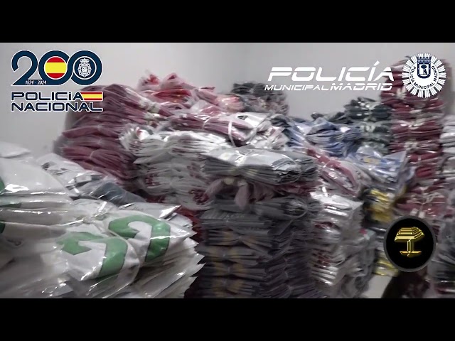 Desarticulada una red de falsificación textil con un impacto económico de más de 6 millones de euros