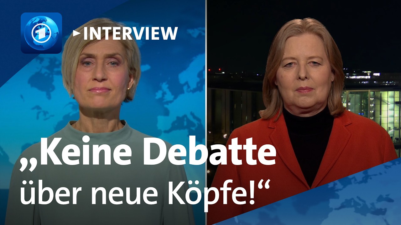 SPD-Vorsitzende Bärbel Bas: „Keine Debatte über neue Köpfe!" | tagesthemen-Interview