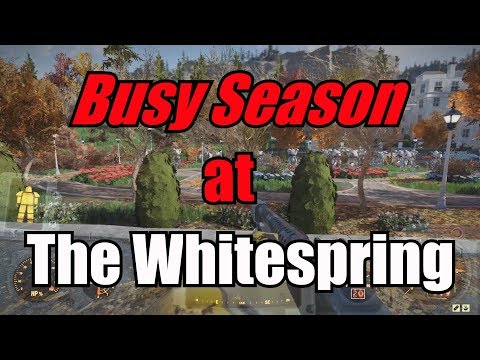 Busy Season at the Whitespring in Fallout 76