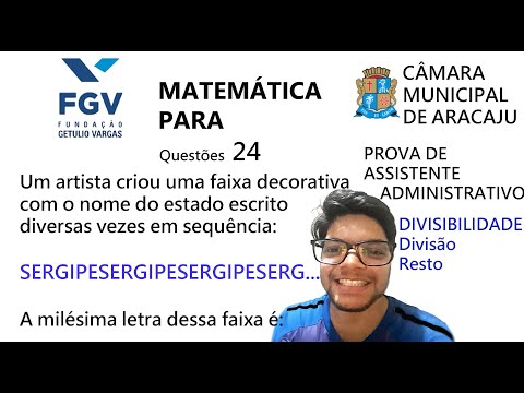 Questão 24 da Prova de Aracaju 2021 - Banca FGV - Matemática - Um artista criou uma faixa