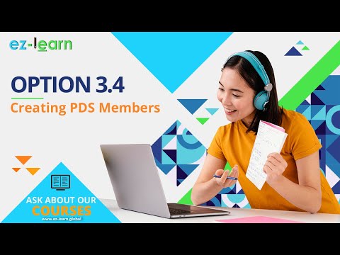 TSO ISPF - Option 3.4 - Creating PDS Members