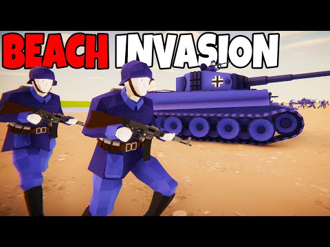 Largest German Army BEACH INVASION Ever! - Total Tank Simulator: Battle Simulator